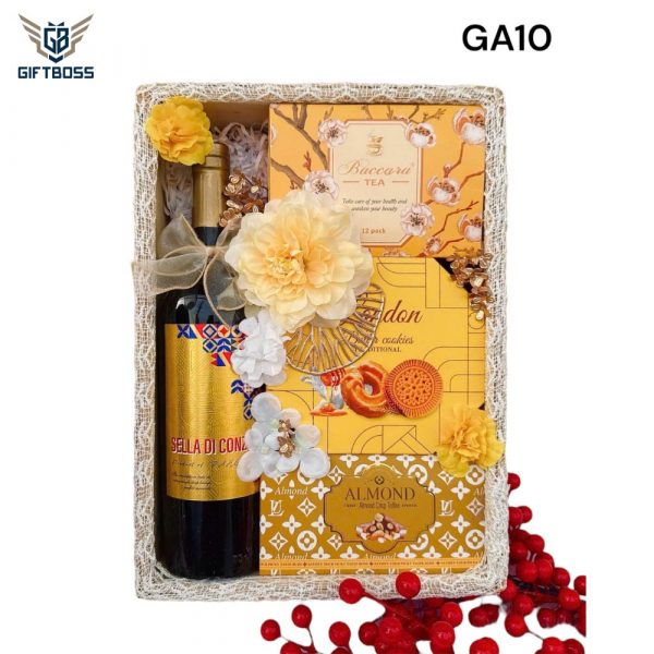Giỏ Quà Tết Đẹp Sang Trọng 2025 GA10 – Gift Boss