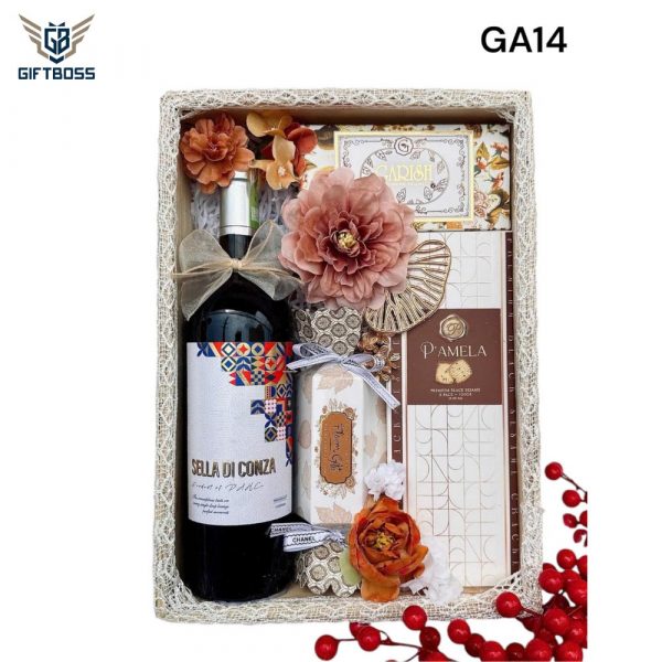 Giỏ Quà Tết Đẹp Sang Trọng 2025 GA14 – Gift Boss