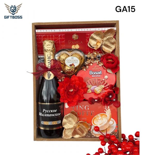 Giỏ Quà Tết Đẹp Sang Trọng 2025 GA15 – Gift Boss