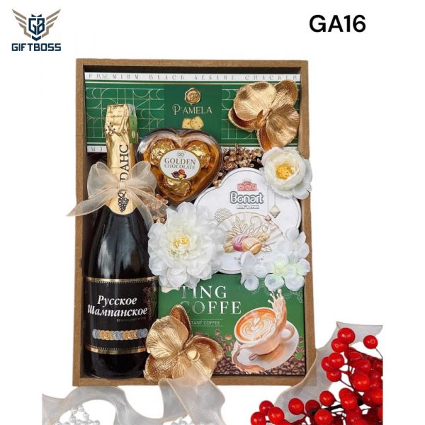 Giỏ Quà Tết Đẹp Sang Trọng 2025 GA16 – Gift Boss