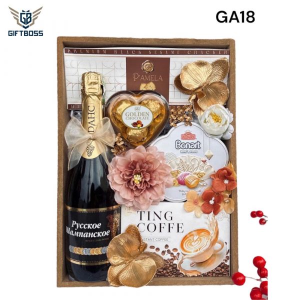 Giỏ Quà Tết Đẹp Sang Trọng 2025 GA18 – Gift Boss