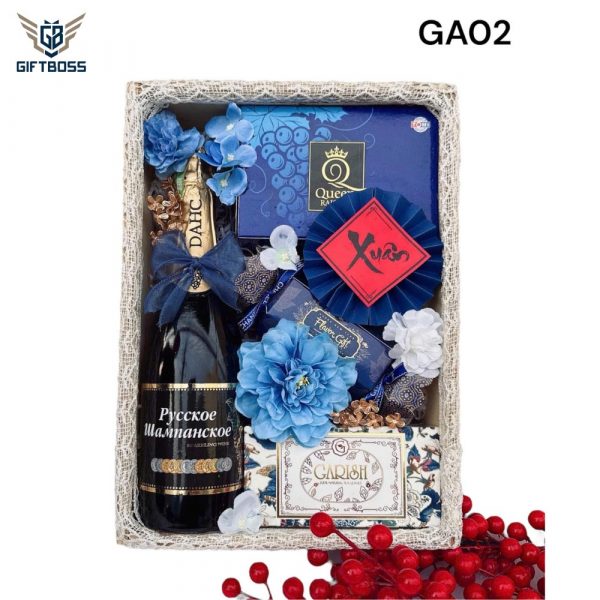 Giỏ Quà Tết Đẹp Sang Trọng 2025 GA02 – Gift Boss