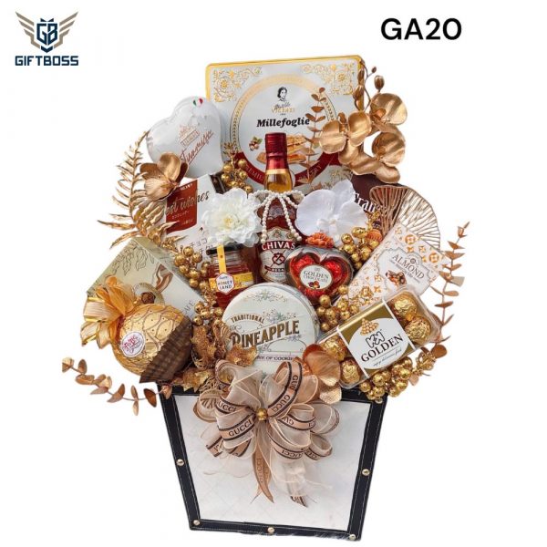 Giỏ Quà Tết Đẹp Sang Trọng 2025 GA20 – Gift Boss