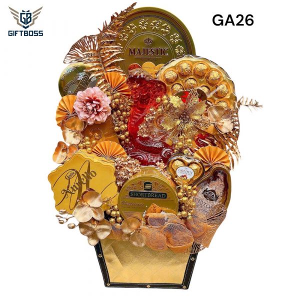 Giỏ Quà Tết Đẹp Sang Trọng 2025 GA26 – Gift Boss