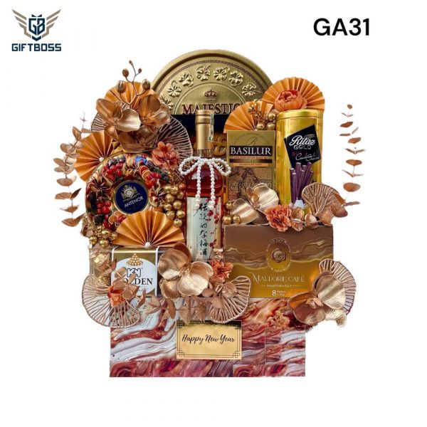Giỏ Quà Tết Đẹp Sang Trọng 2025 GA31 – Gift Boss