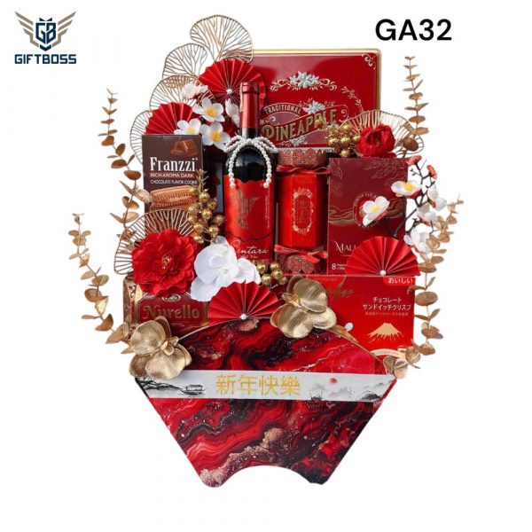 Giỏ Quà Tết Đẹp Sang Trọng 2025 GA32 – Gift Boss