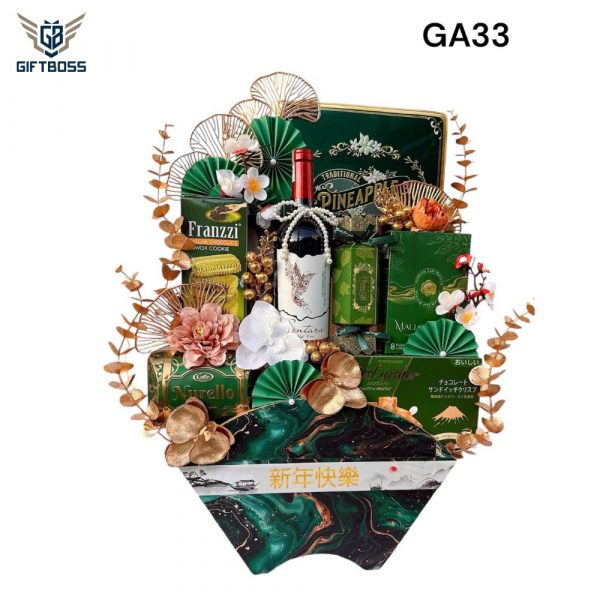 Giỏ Quà Tết Đẹp Sang Trọng 2025 GA33 – Gift Boss