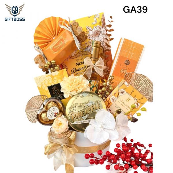 Giỏ Quà Tết Đẹp Sang Trọng 2025 GA39 – Gift Boss