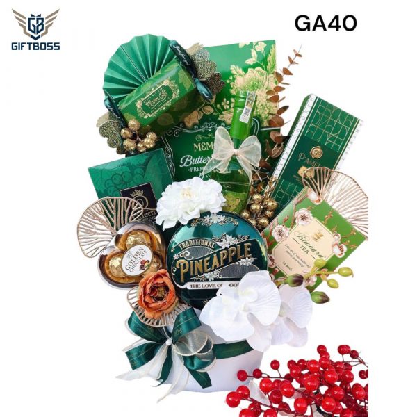 Giỏ Quà Tết Đẹp Sang Trọng 2025 GA40 – Gift Boss