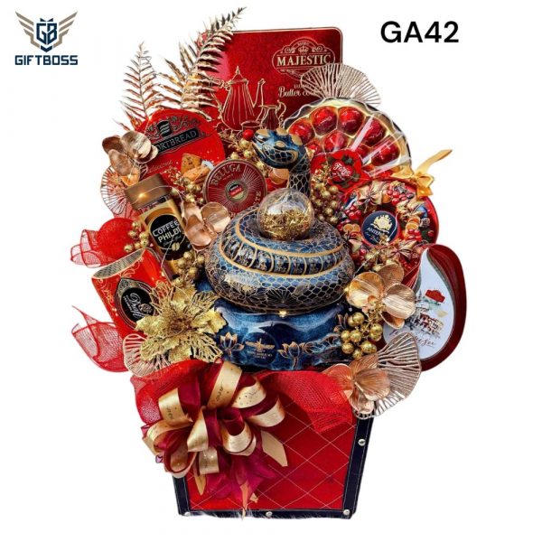 Giỏ Quà Tết Đẹp Sang Trọng 2025 GA42 – Gift Boss