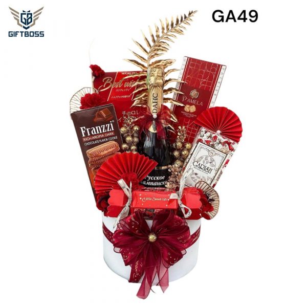Giỏ Quà Tết Đẹp Sang Trọng 2025 GA49 – Gift Boss