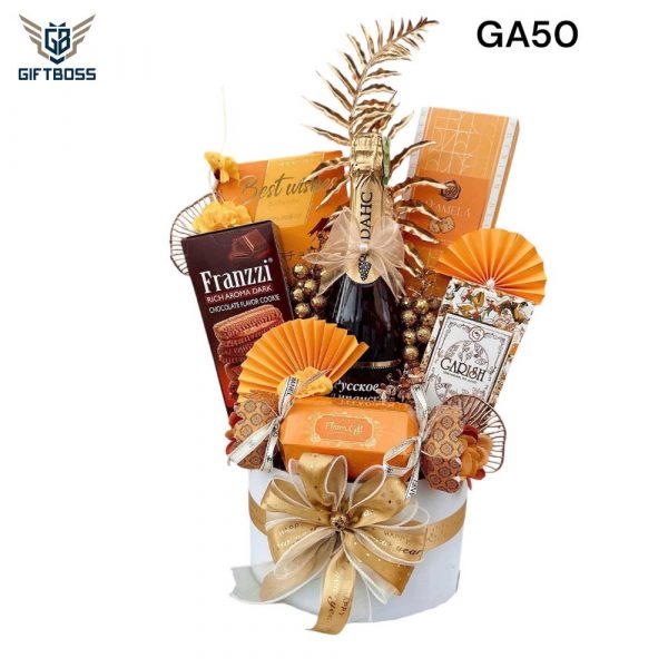 Giỏ Quà Tết Đẹp Sang Trọng 2025 GA50 – Gift Boss