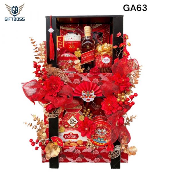 Giỏ Quà Tết Đẹp Sang Trọng 2025 GA63 – Gift Boss