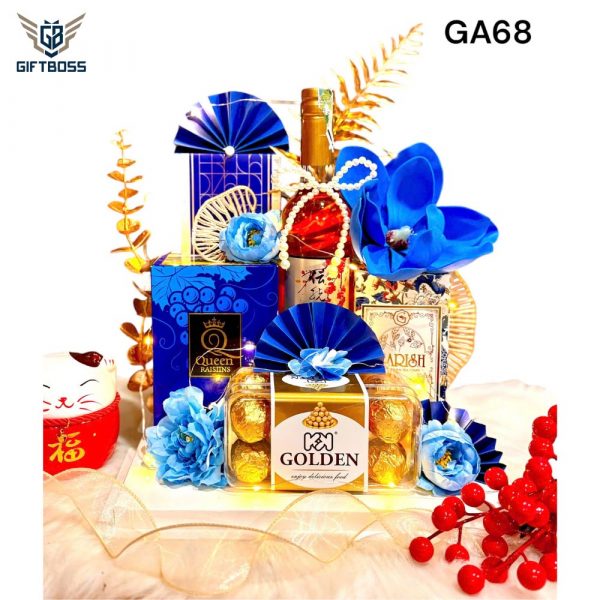 Giỏ Quà Tết Đẹp Sang Trọng 2025 GA68 – Gift Boss