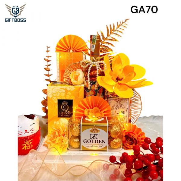 Giỏ Quà Tết Đẹp Sang Trọng 2025 GA70 – Gift Boss