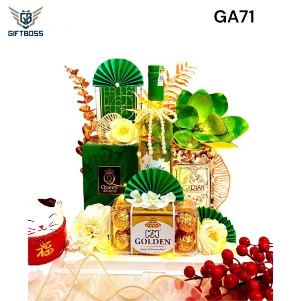 Giỏ Quà Tết Đẹp Sang Trọng 2025 GA71 – Gift Boss