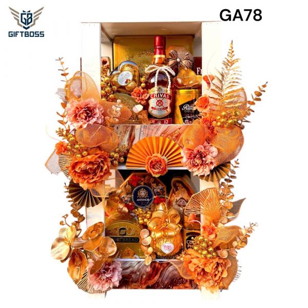 Giỏ Quà Tết Đẹp Sang Trọng 2025 GA78 – Gift Boss