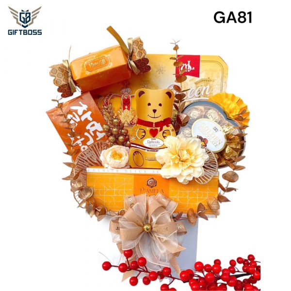 Giỏ Quà Tết Đẹp Sang Trọng 2025 GA81 – Gift Boss