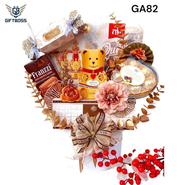 Giỏ Quà Tết Đẹp Sang Trọng 2025 GA82 – Gift Boss