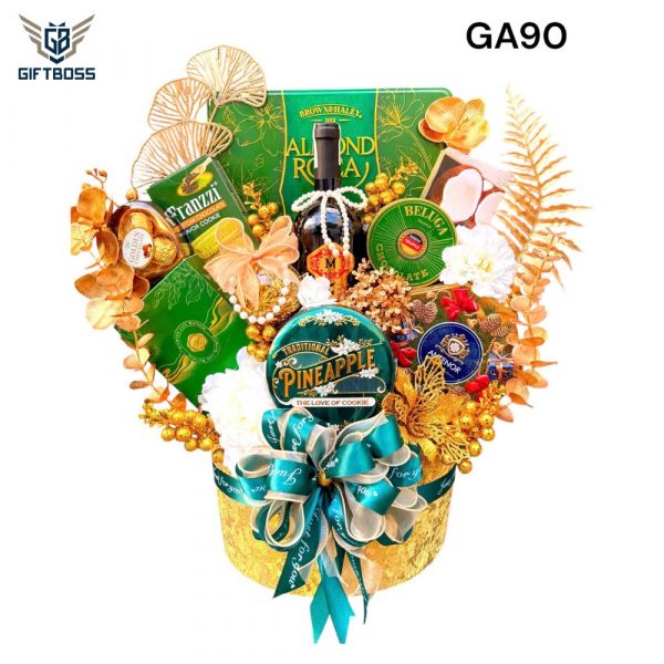 Giỏ Quà Tết Đẹp Sang Trọng 2025 GA90 – Gift Boss