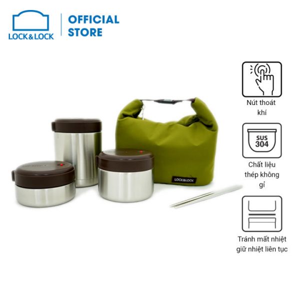 Hộp thực phẩm giữ nhiệt thép không gỉ 002