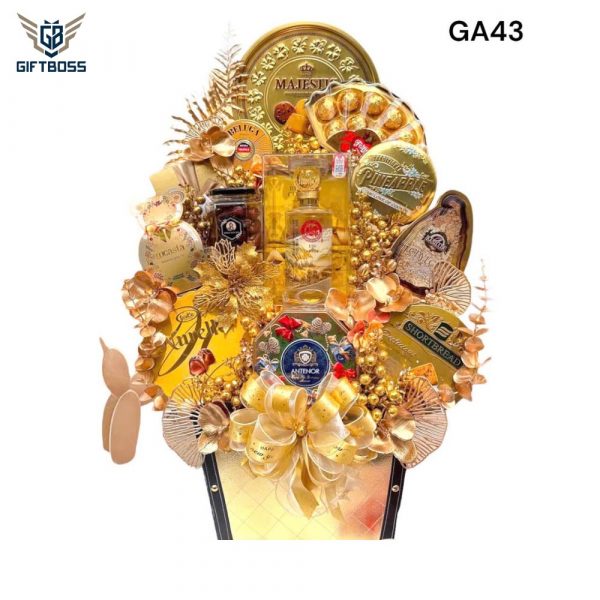 Giỏ Quà Tết Đẹp Sang Trọng 2025 GA43 – Gift Boss