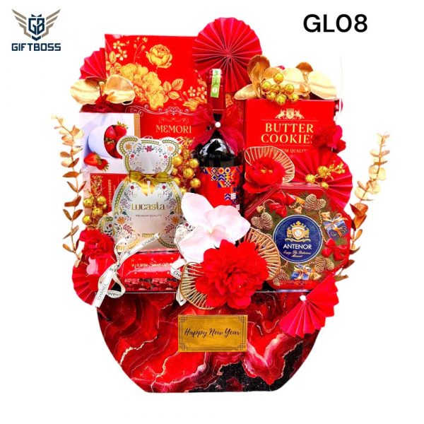 Giỏ Quà Tết Đẹp Sang Trọng 2025 GL08 – Gift Boss