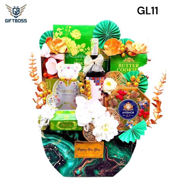 Giỏ Quà Tết Đẹp Sang Trọng 2025 GL11 – Gift Boss