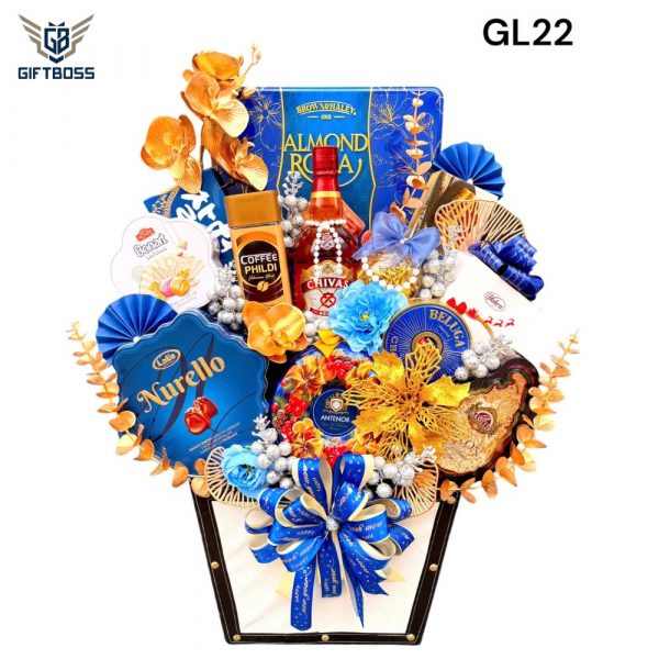 Giỏ Quà Tết Đẹp Sang Trọng 2025 GL22 – Gift Boss