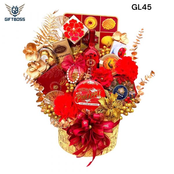 Giỏ Quà Tết Đẹp Sang Trọng 2025 GL45 – Gift Boss