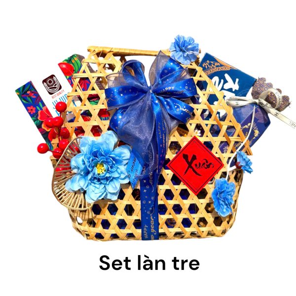 Giỏ Quà Tết Đẹp Sang Trọng 2025 Set Làn Tre GLTX – Gift Boss - Hình ảnh 4
