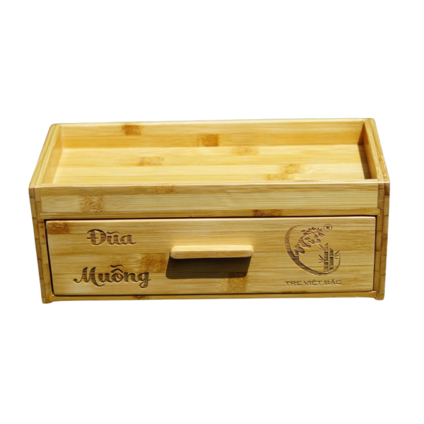 Hộp Đũa Ngăn Kéo Bằng Tre