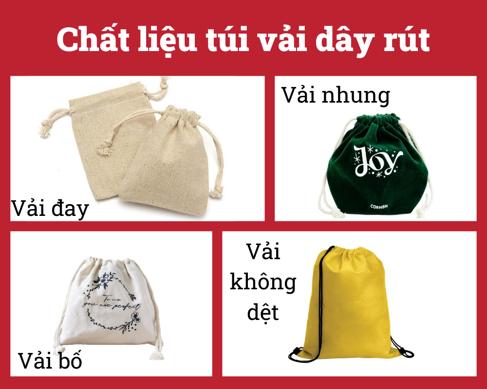 Túi vải dây rút
