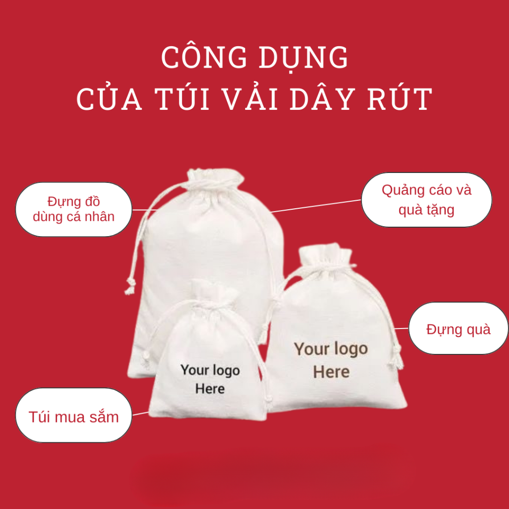 Túi vải dây rút